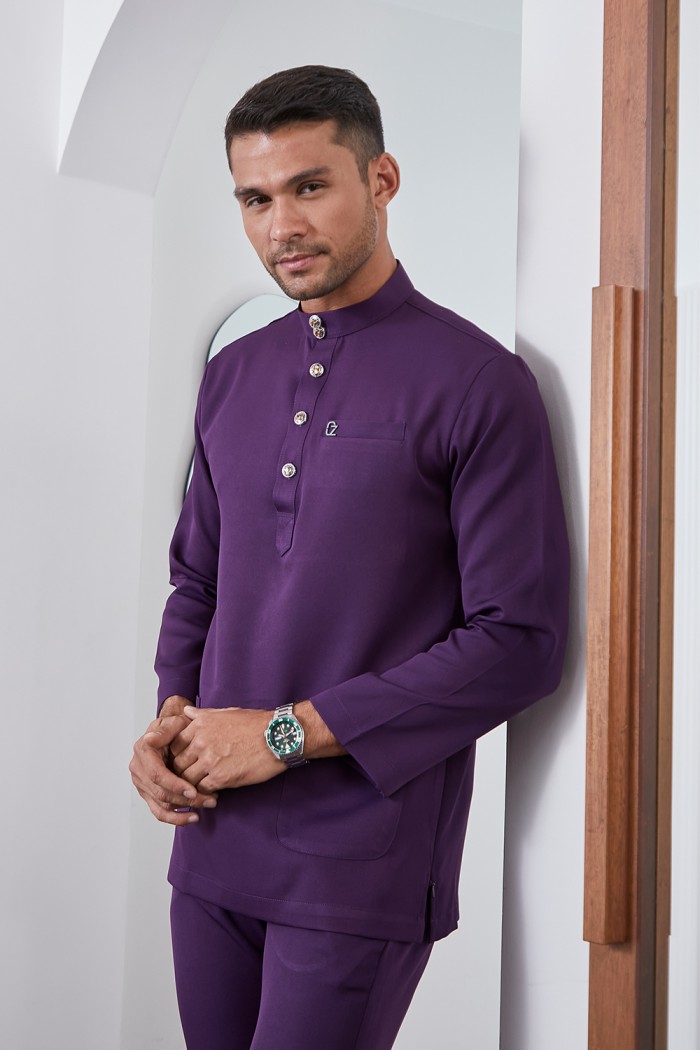 Baju Melayu Yusoff - Plum Purple